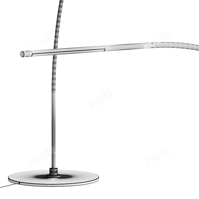 Elegant Oval Floor Lamps: Tonino Lamborghini Casa 3D model image 2