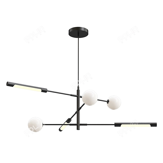 Runna: Stylish Design Lamps 3D model image 1