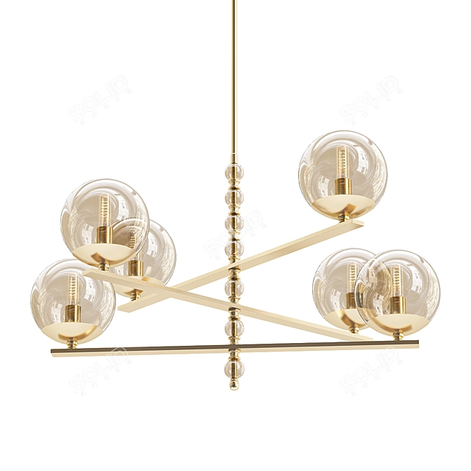 Elegant LED Design Lamp 3D model image 1