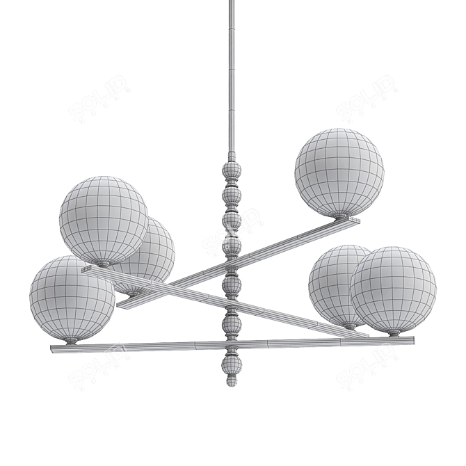 Elegant LED Design Lamp 3D model image 2