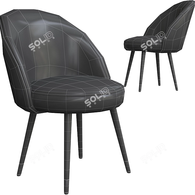 Saarinen Conference Chair: Timeless Elegance 3D model image 2