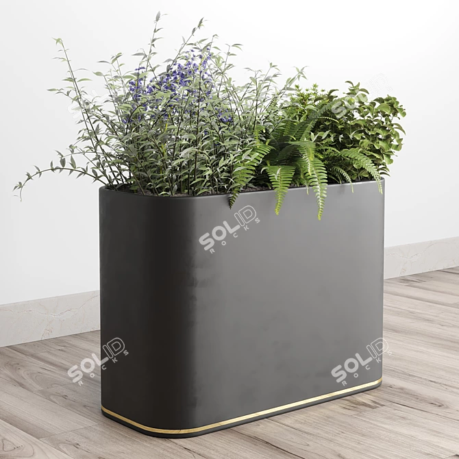 Indoor Plant Collection - Plastic Vase 3D model image 2