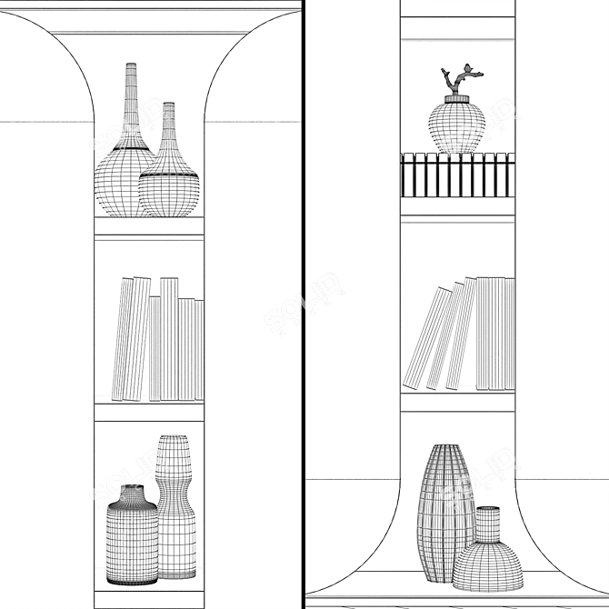 Modern Storage Solution 3D model image 3