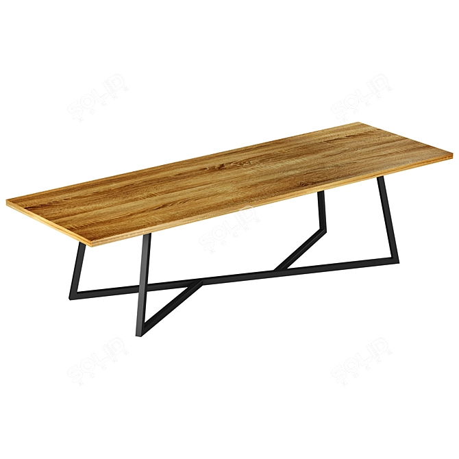 Modern Designer Dining Table 3D model image 2