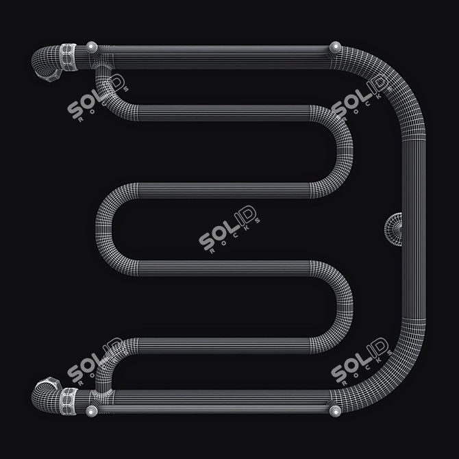 Terminus Foxtrot BSH Towel Dryer 3D model image 3