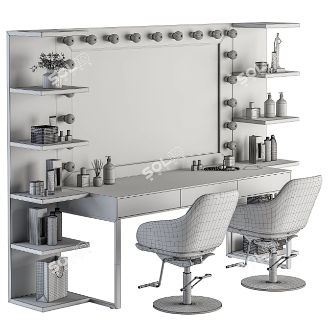 Ultimate Beauty Salon Barber Set 3D model image 5