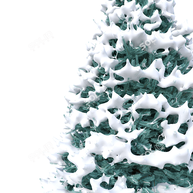 Winter Wonderland Fir Tree 3D model image 2