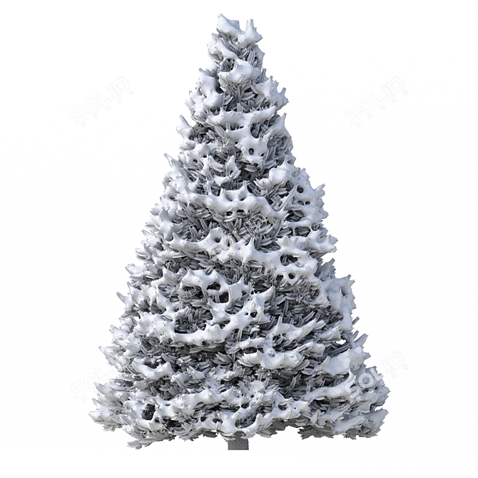 Winter Wonderland Fir Tree 3D model image 4