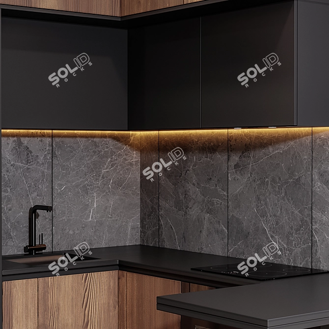 Modern Kitchen Organizer 3D model image 5