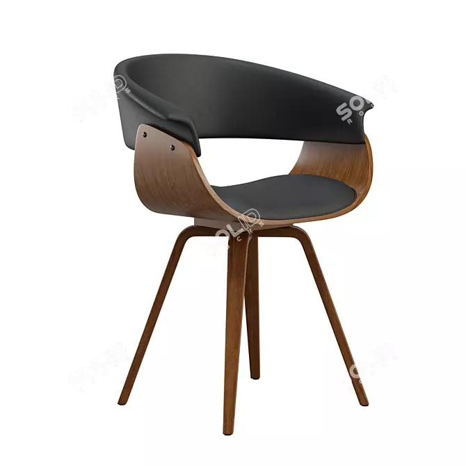 Stylish Schuyler25 Chair: Modern Comfort 3D model image 1