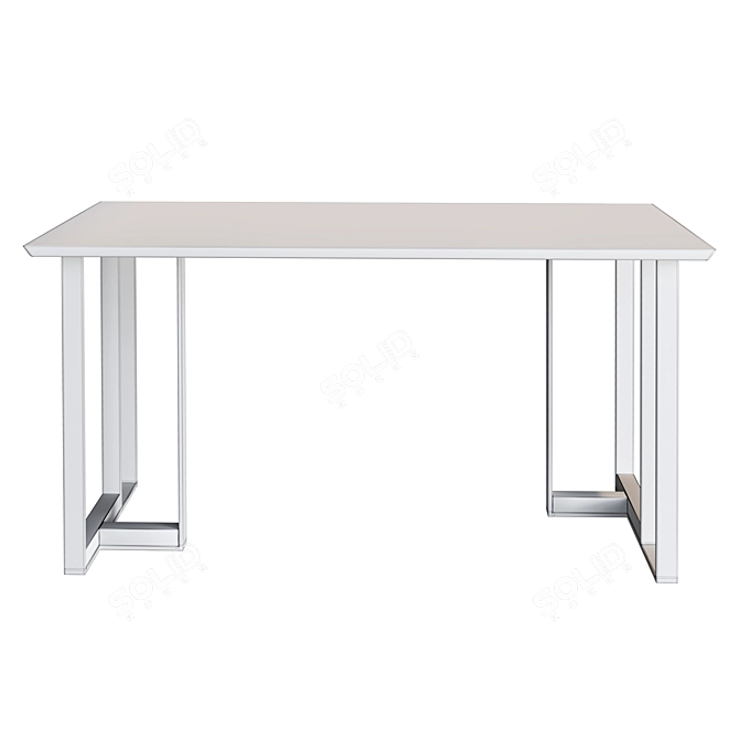 Wood-tion Table - Sleek and Functional 3D model image 2