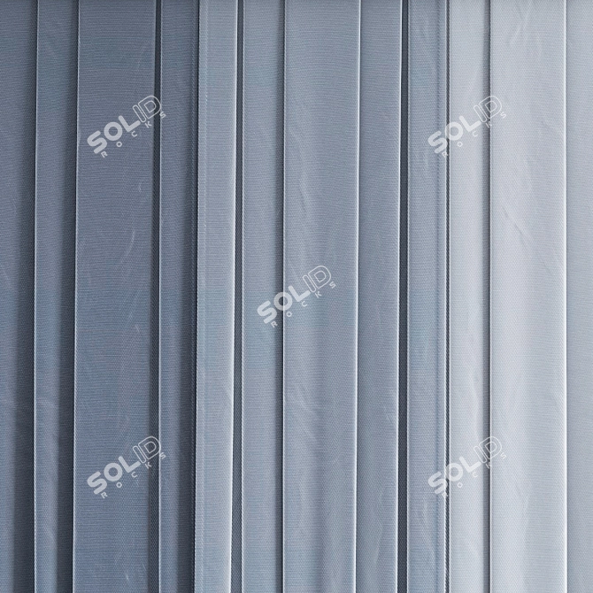 Polygonal Model Curtain Set 3D model image 4