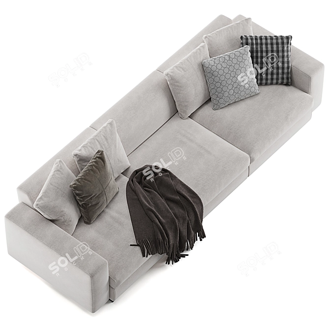 Luxurious Molteni & C Turner Sofa 3D model image 5