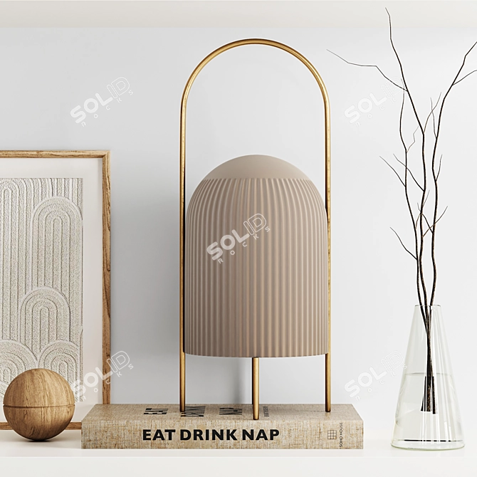 Chic Interior Decor Set 3D model image 2