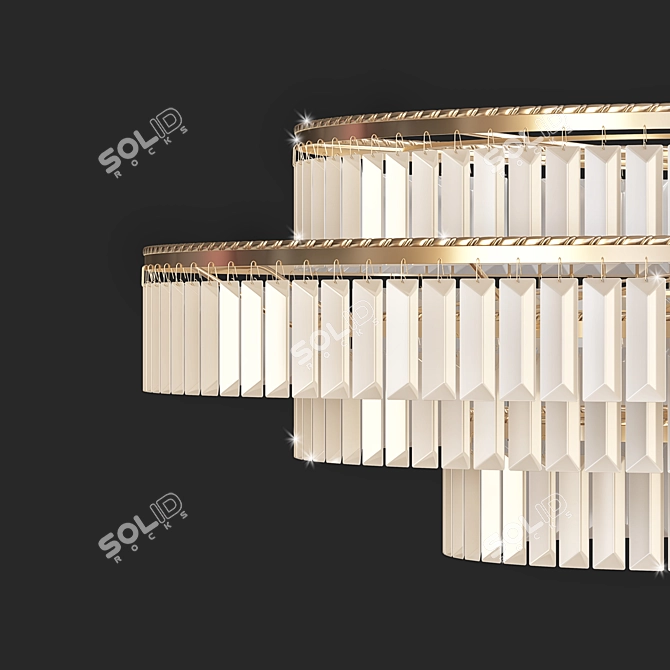 Elegant 3D Ceiling Light 3D model image 2