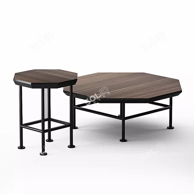 Sleek Ringo Table: Compact and Stylish 3D model image 4