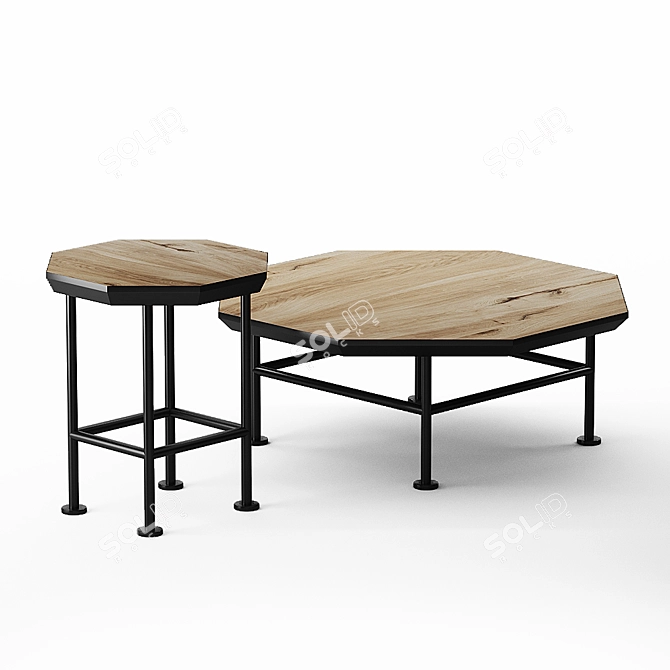Sleek Ringo Table: Compact and Stylish 3D model image 1