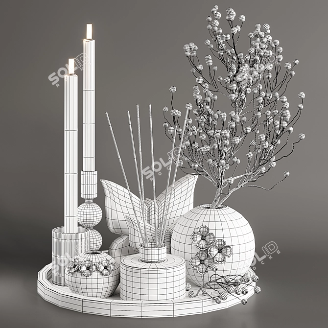 Elegant Decor Set: Versatile & Stunning 3D model image 5