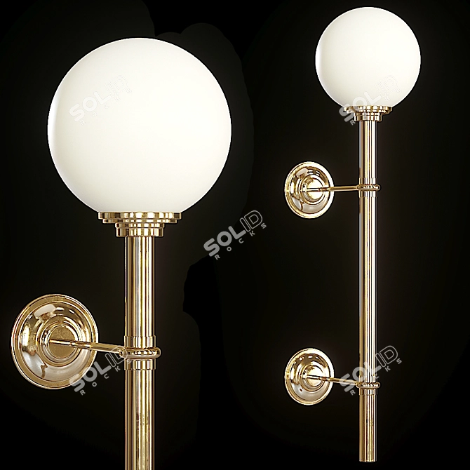 Modern Art Deco 20 Wall Sconce 3D model image 1