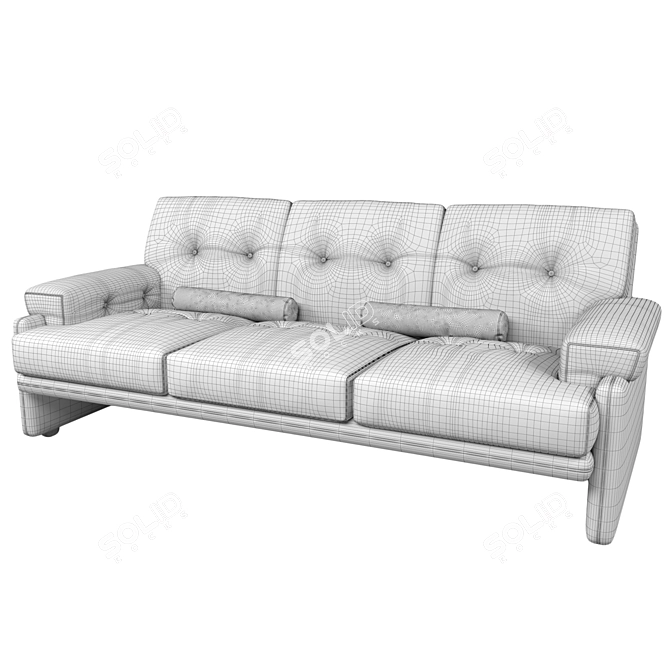 Luxurious B&B Italia Coronado Sofa 3D model image 11