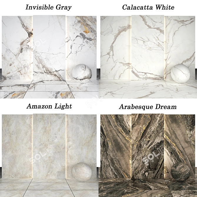 Luxury Marble Collection 3D model image 2