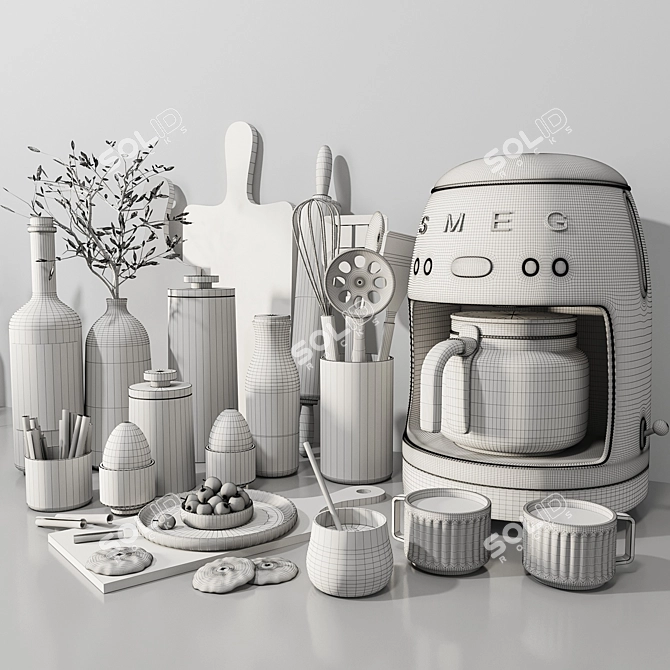 High-Quality Kitchen Accessories 3D model image 4