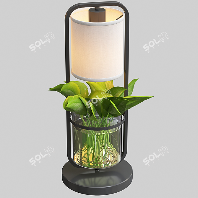 Nordic Black Sconce: Modern Style 3D model image 3