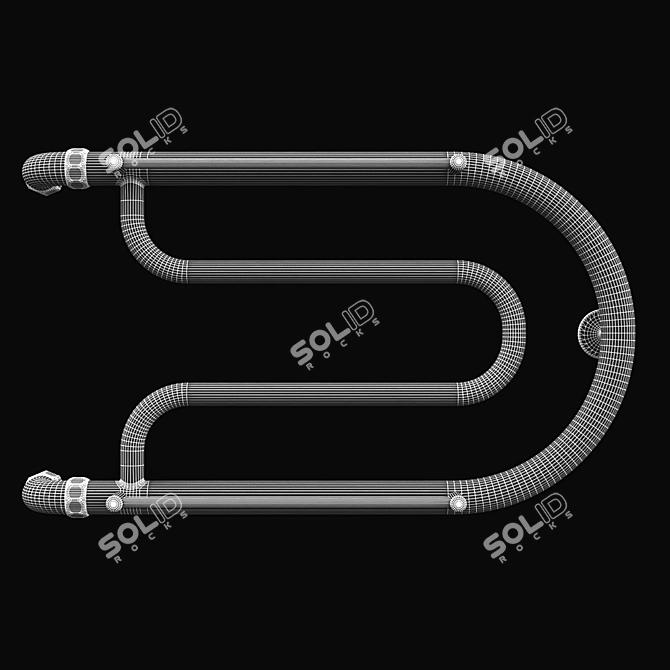 TERMINUS Foxtrot AISI Towel Dryer 3D model image 3