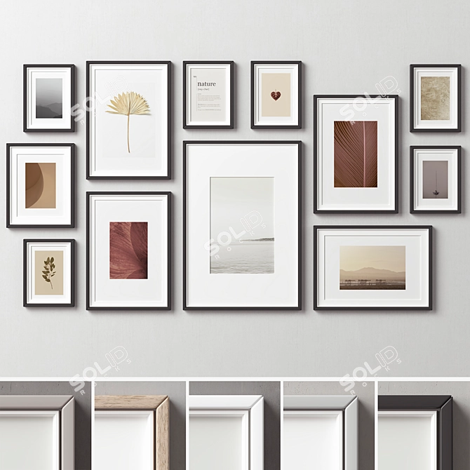 Versatile Picture Frames Set -277 3D model image 2