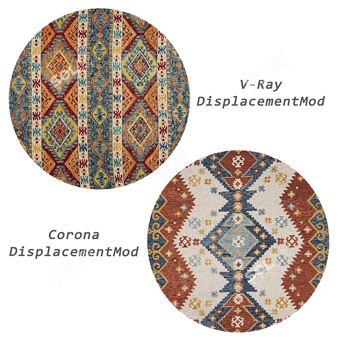 Round Rugs Collection 3D model image 2