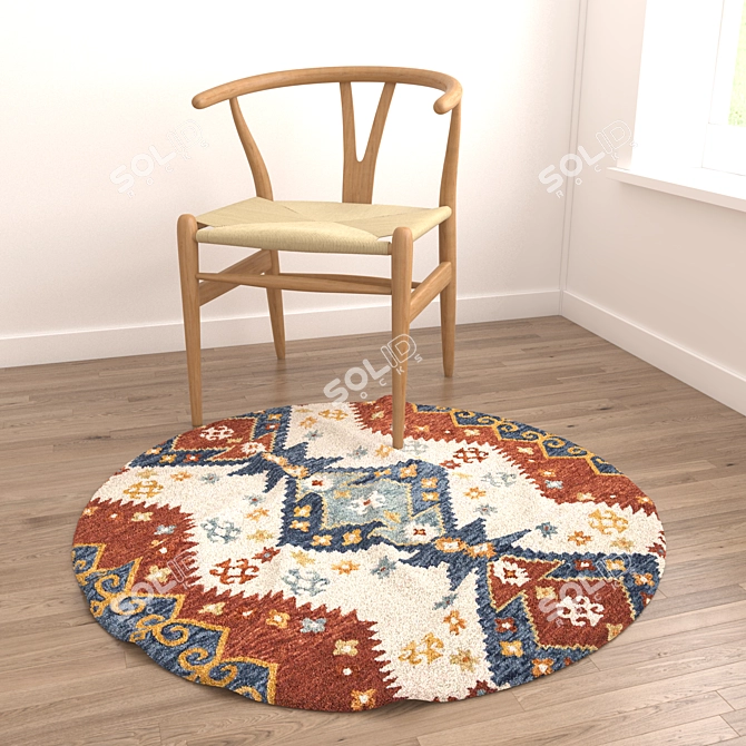 Round Rugs Collection 3D model image 5