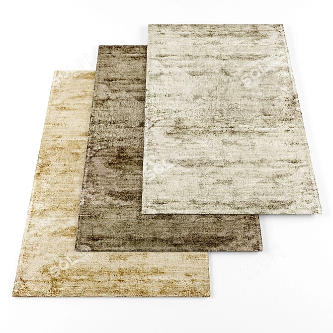 Luxury Rug Collection - High-Resolution, 8 Pieces 3D model image 1