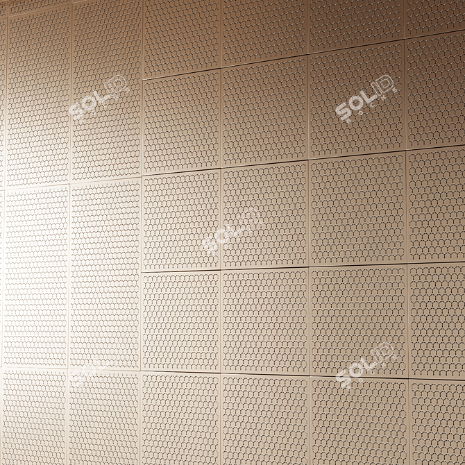 Perforated Metal Panels: Ceiling & Wall Decor 3D model image 3