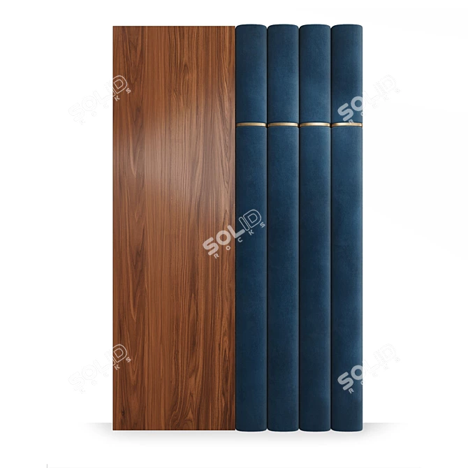 Title: Sagano Wall Panels: Luxury Embodiment in Natural Wood 3D model image 1