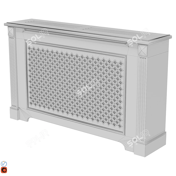 Elegant Radiator Screen Set 3D model image 3