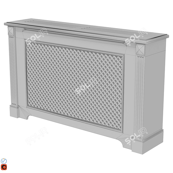 Elegant Radiator Screen Set 3D model image 3