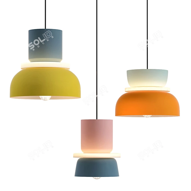 Elegant Illuminating Lamps 3D model image 1