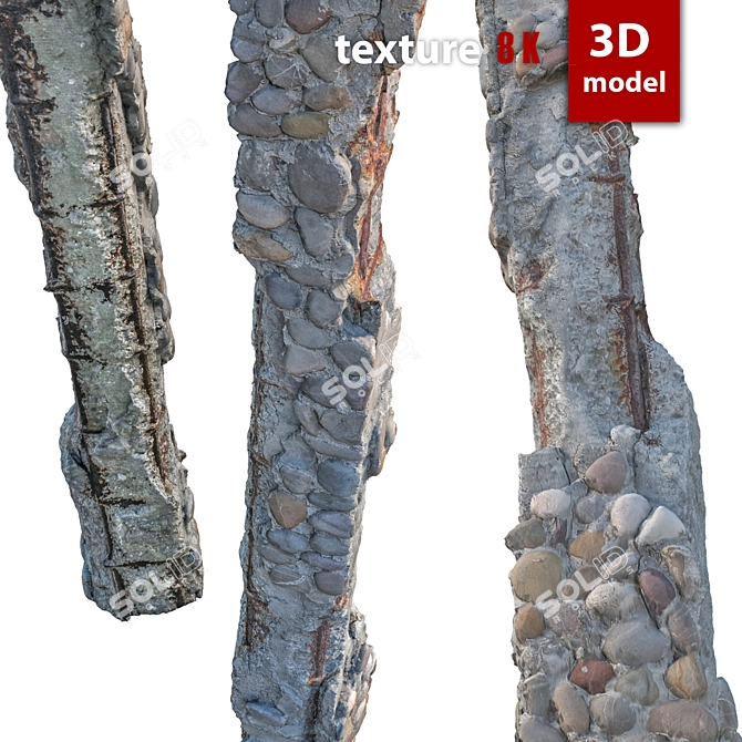 Detailed 3D Column Model 3D model image 5