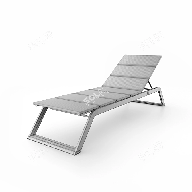 Siesta Sun Lounge Chair: Modern, Comfortable, Durable 3D model image 4