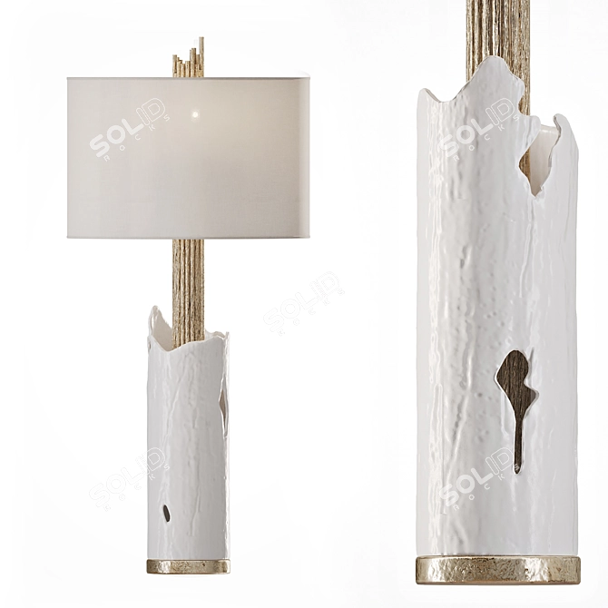Elegant Aura Table Lamp 3D model image 2