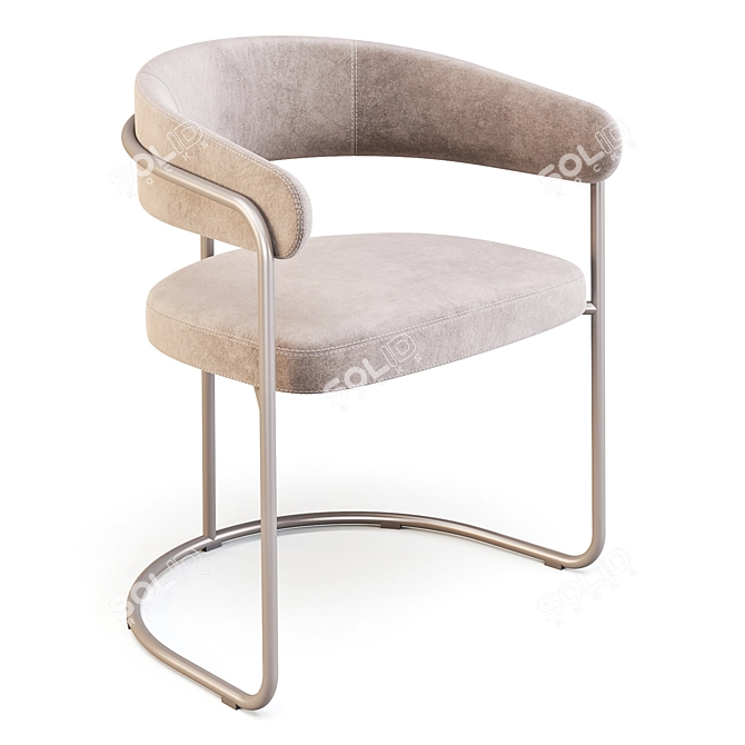 Opus Dining Chair by +Halle: Classic Design with a Modern Twist 3D model image 1