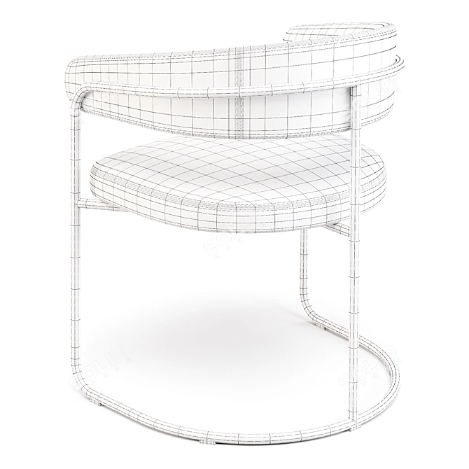 Opus Dining Chair by +Halle: Classic Design with a Modern Twist 3D model image 4