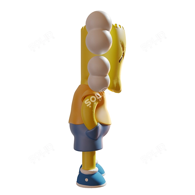 KAWS Bart Simpson Figure - Limited Edition 3D model image 2