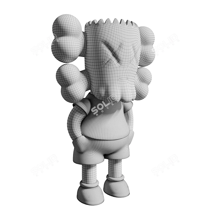 KAWS Bart Simpson Figure - Limited Edition 3D model image 4