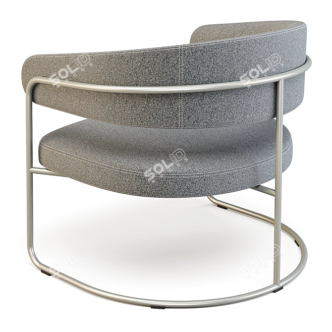 Opus Lounge Chair by +Halle: Classic Comfort and Contemporary Design 3D model image 3