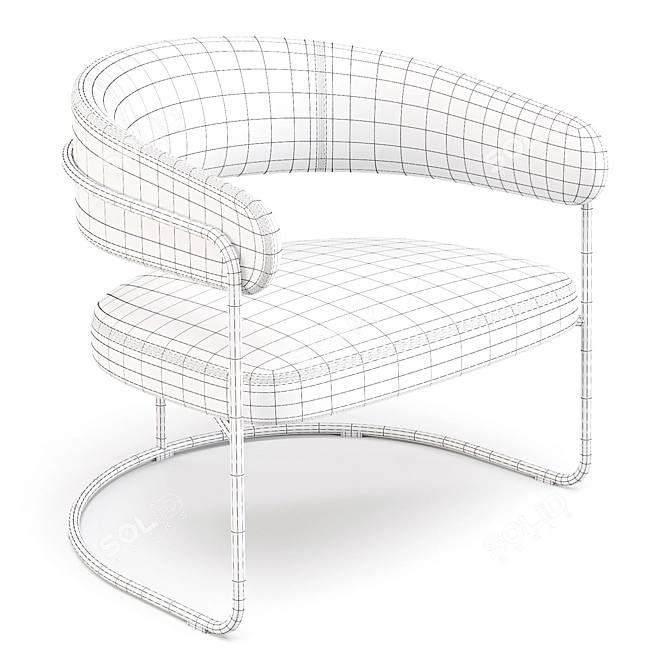 Opus Lounge Chair by +Halle: Classic Comfort and Contemporary Design 3D model image 5