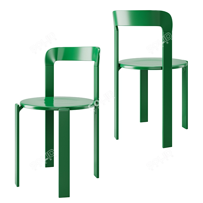 Modern Green Rey Chair | Bruno Rey Mid-Century 3D model image 1