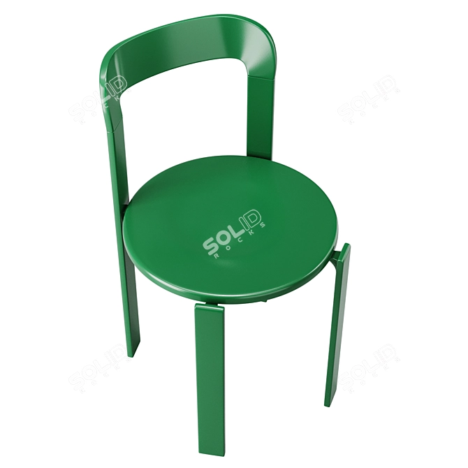 Modern Green Rey Chair | Bruno Rey Mid-Century 3D model image 2