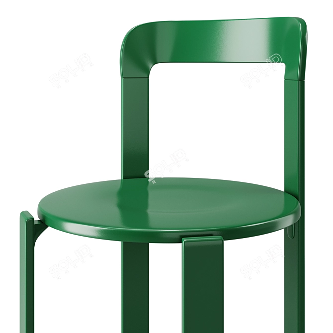 Modern Green Rey Chair | Bruno Rey Mid-Century 3D model image 3