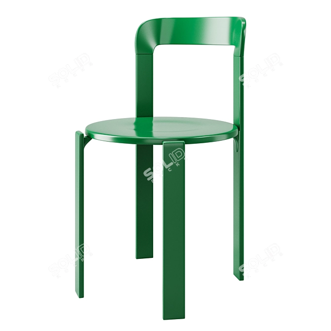 Modern Green Rey Chair | Bruno Rey Mid-Century 3D model image 5